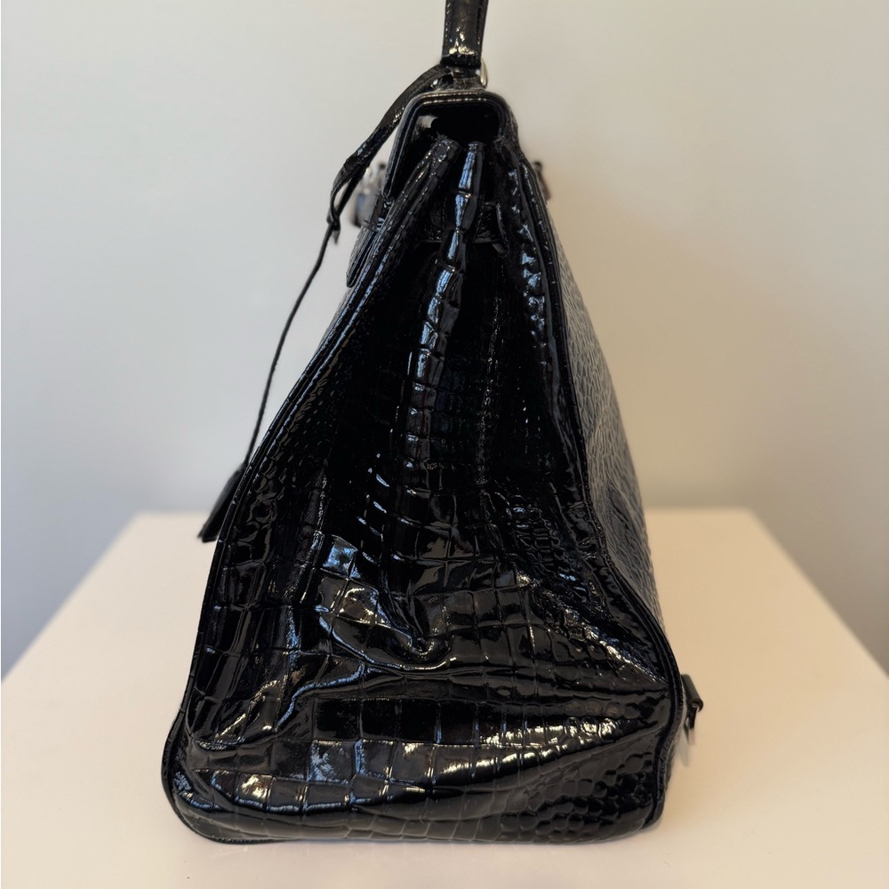 Large Croc Embossed Handbag - Grace Kelly inspired - Picture 4 of 9